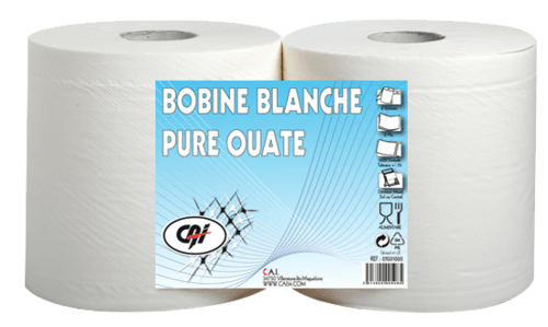 Consommables atelier - Hygiène - Papier d'essuyage blanc