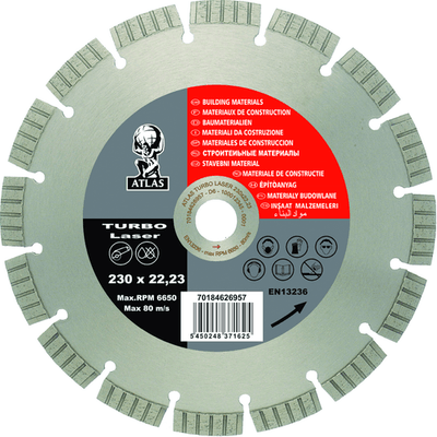 Consommables atelier - Ponçage, tronçonnage - Disque diamant ATLAS 230 x 2,2 x 22,23 mm