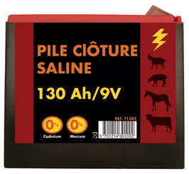 Clôtures - Batteries et piles - Pile 9 V 130 Ah