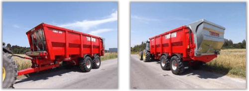 Transport - Remorques agricoles - Benne à fond poussant COBALT