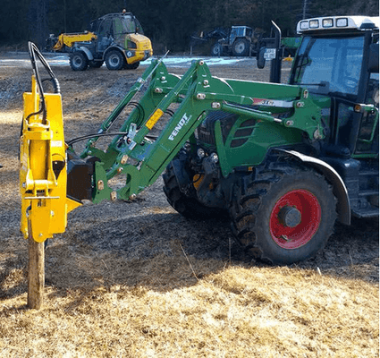 Matériel de ferme - Enfonces pieux - Enfonce pieux VIBRESCOPIC II PRO 15/35 sur chargeur/téléscopique