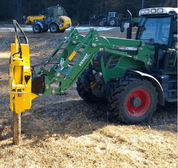 Matériel de ferme - Enfonces pieux - Enfonce pieux VIBRESCOPIC II PRO 15/35 sur chargeur/téléscopique