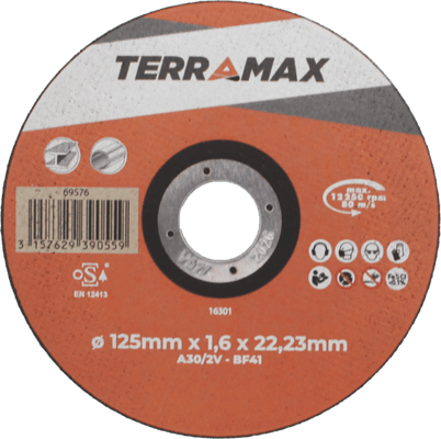 Consommables atelier - Ponçage, tronçonnage - Disque à tronçonner acier/inox 125x1,6x22,23 mm