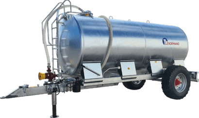 Matériel d'élevage - Tonne à eau - Tonne à eau galva sur berceau et sur pieds LENORMAND