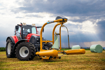 Récolte - Enrubanneuses - Enrubanneuse à balles rondes portée à satellites