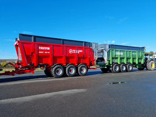 Transport - Remorques agricoles - Benne à fond poussant COBALT