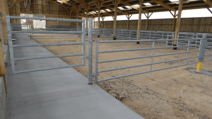 Matériel d'élevage - Barrière herbage - Barrière 5 lisses