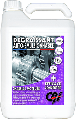 Consommables atelier - Nettoyants - Dégraissant auto émulsionnable 5 L