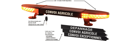 Eclairage, signalisation - Feux, rampes - Rampe de signalisation LED