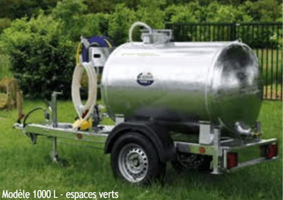 Matériel d'élevage - Tonne à eau - Citerne roulante 90 Km/h PASDELOU