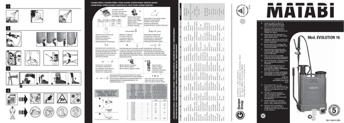 Pulvérisation - Pulvérisateur - Pulvérisateur à dos EVOLUTION 16L