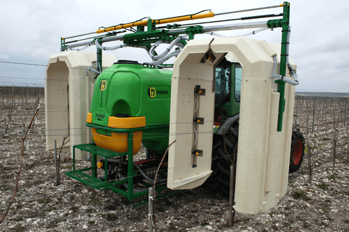 Pulvérisation - Pulvérisateurs vigne - Pulvérisateur porté ou trainé PULPANO ET TURBIPANO panneaux récupérateurs